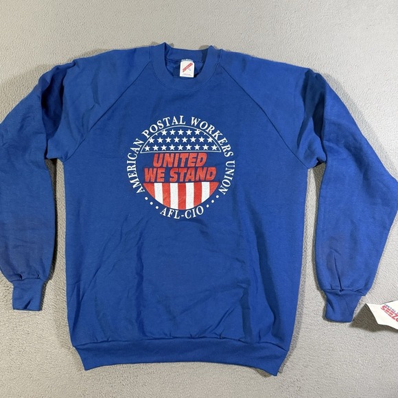 Vintage Jerzees American Postal Workers Union Shirt US‎ Mail USPS Sweatshirt XL